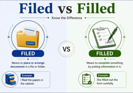 Filed vs Filled