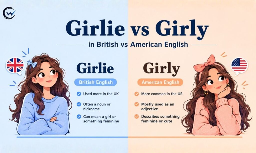 Girlie vs Girly in British vs American English