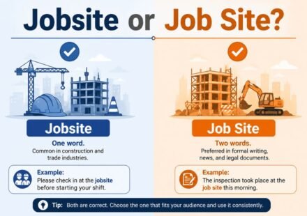 Jobsite or Job Site