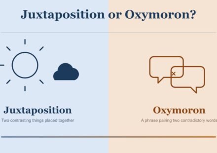 Juxtaposition vs Oxymoron