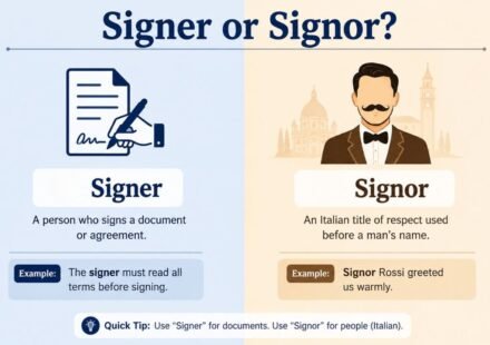 Signer or Signor