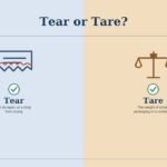 Tear or Tare: What is the Differences
