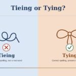 Tieing or Tying