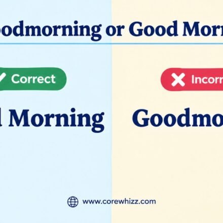 Goodmorning or Good Morning