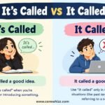 It's Called vs It Called