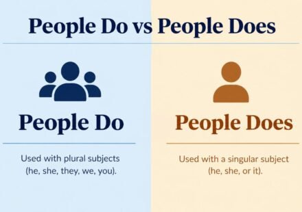 People Do vs People Does