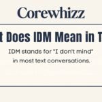 What Does IDM Mean in Text