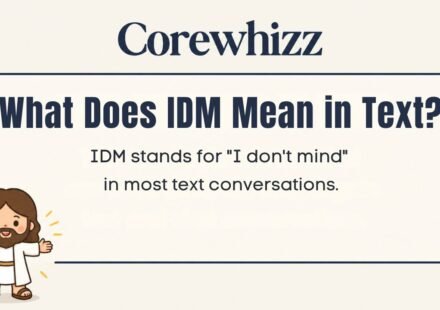 What Does IDM Mean in Text
